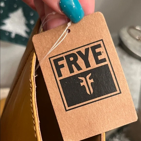 Frye Camryn Tall Pull On Tan Leather Heeled Boots - Picture 8 of 16